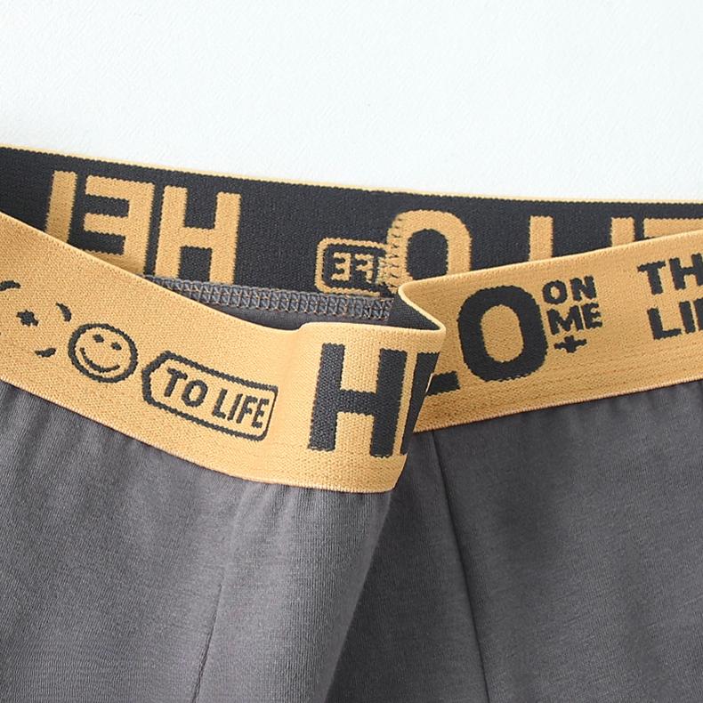 4pcs Men's Underwear Men's Boxer Shorts Oversized Breathable Underwear Youth Trend Four Cornered Underwear and Bottom Pants