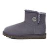 UGG Mini Bailey Snaps su vilnos pamušalu sniego batai moterims sniego batai violetiniai pilki 1127352-GRST