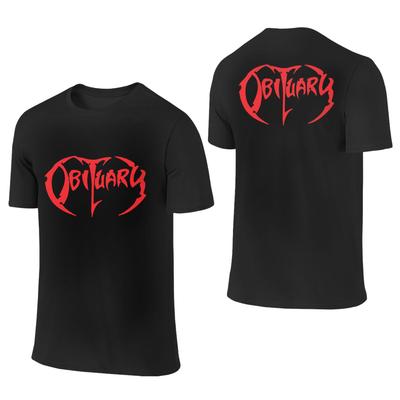 100 Cotton Adult Obituary Band Logo Death Metal Trucker TShirt Unisexs Double Sided T Shirt Unisex Crew Neck Summer Shirts Tops