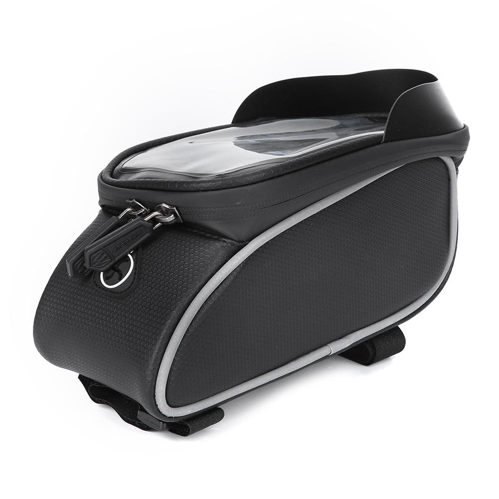 Nylon Black Water Sprinkling Resistant Touching Screen Bike Bag Mobile Phone Bicycle Cycling Packet Equipment