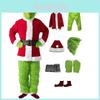 The Grinch Christmas Costume Cosplay Outfit For Adults Holiday Party