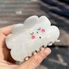 Small-fresh Hair Claw and Hair Comb Cloud Shape Small Mirror Non-slip Headwear