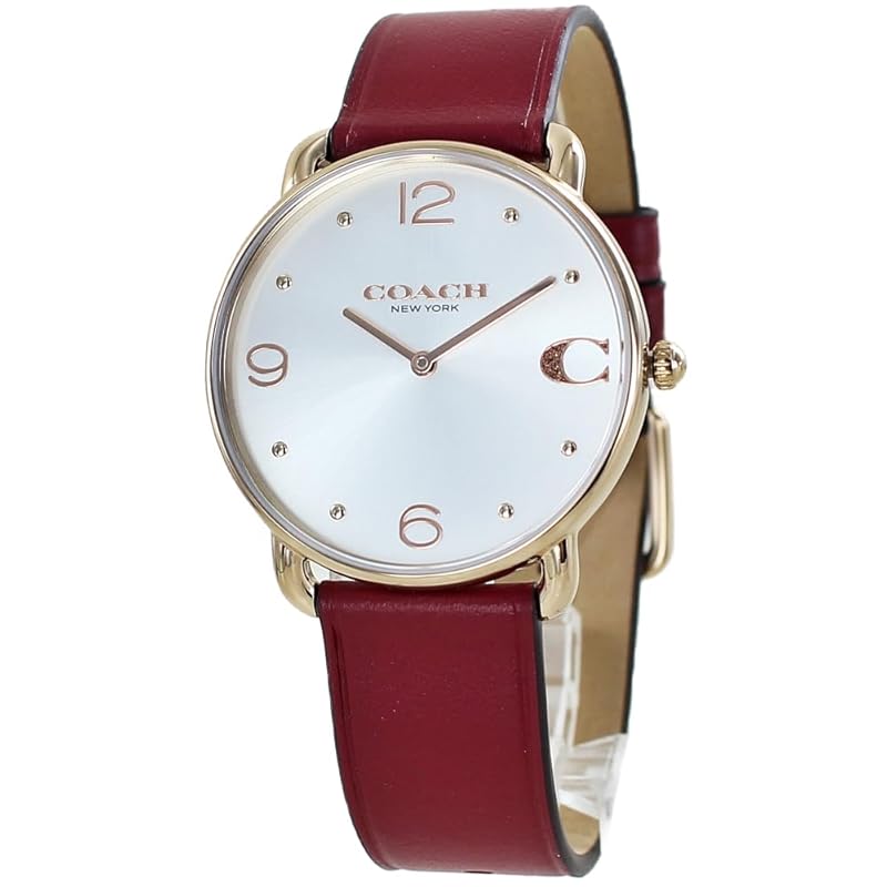 

[coach] watch ladies ELLIOT Elliot unisex red leather leather belt 14504204 [product]