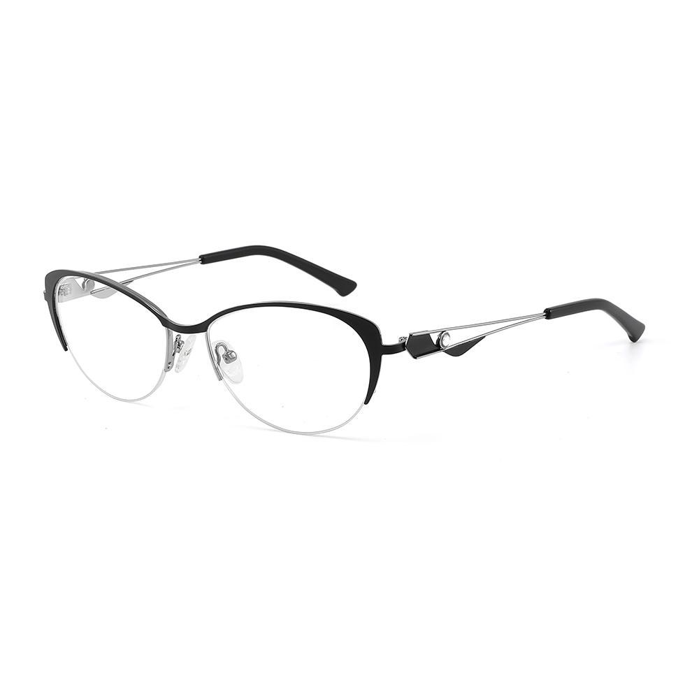 Small Cat Eye Frame Metal Women Presbyopia Fashion Design Optical Prescription Customized Anti-blue Light Computer Eyeglasses