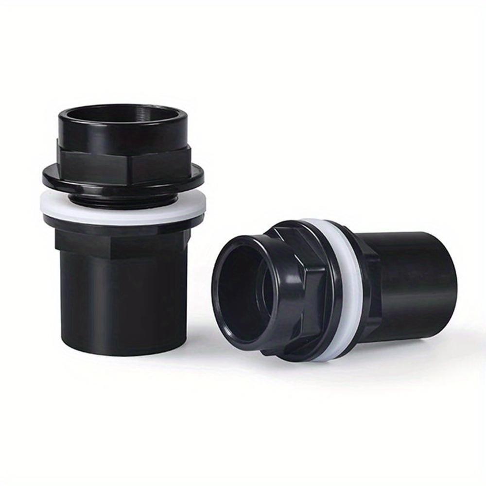 20~32mm Black Aquarium Connector PVC Waterproof Pipe Butt Fish Tank Straight Fitting Joint Fish Tank Tool Accessories IBC S60