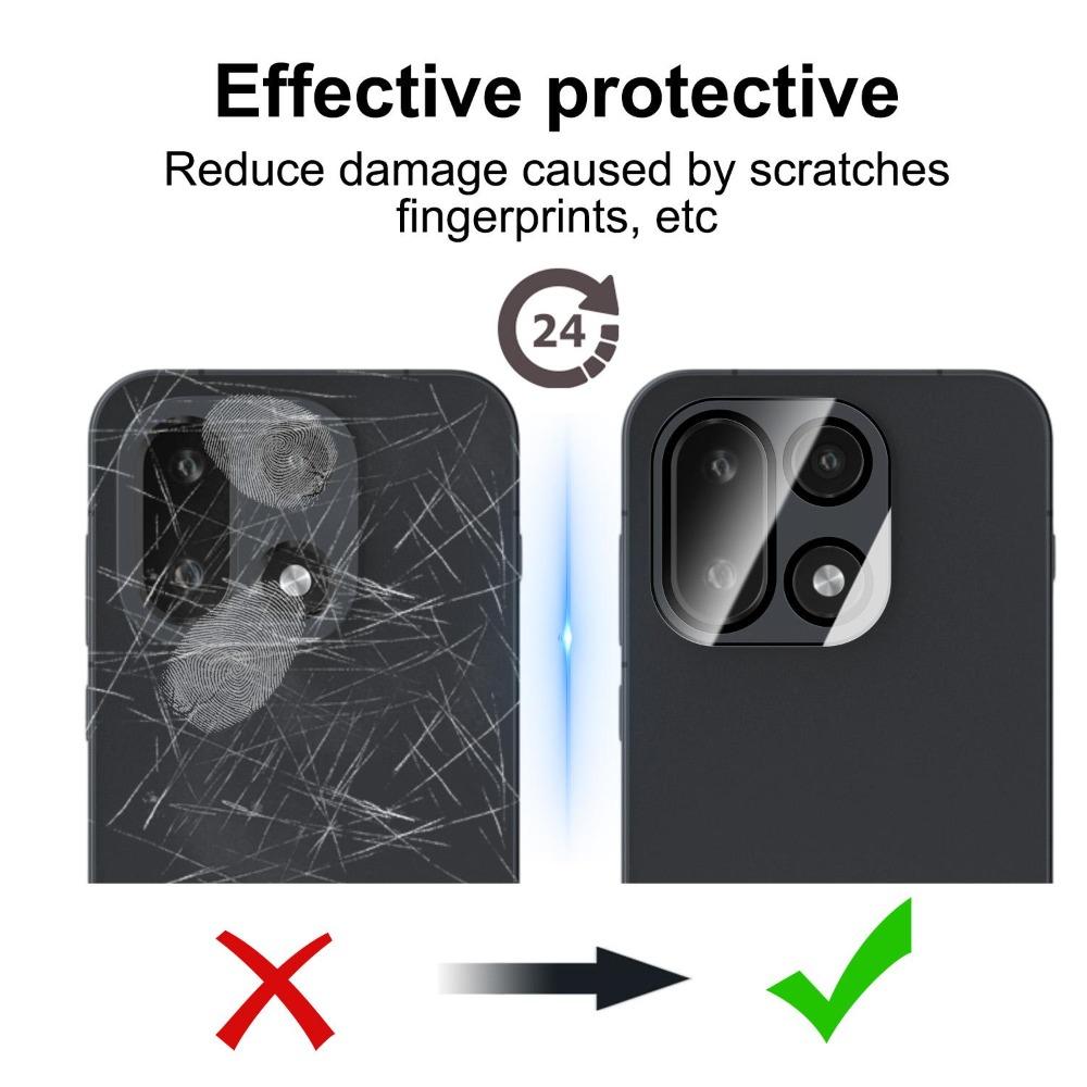 1-3PACK Tempered Glass for OnePlus 15 HD Clear Black Glass Lens Protector Easy Install for One Plus 15 Mobile Phone Camera Film 4