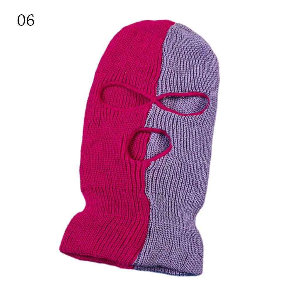 3 Hole Balaclava Warm Motorcycle Helmet Winter Ski Mask Unisex