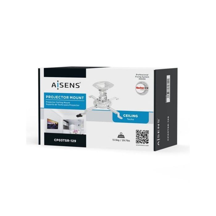 Support de plafond - AISENS - CP03TSR-129 - VESA 320x320 - Acier - Inclinable