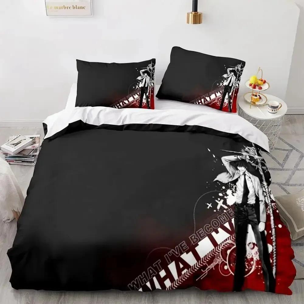 3D Print Anime Death Note Bedding Set Single Twin Full Queen King Size Bed Set Adult Kids Bedroom Duvet Cover Sets Home Textiles