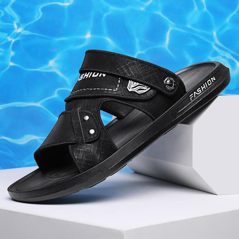 

Сандалии 2025 лето новый модный тренд шлепанцы на одно слово однопедальные износостойкие повседневные пляжные туфли 39