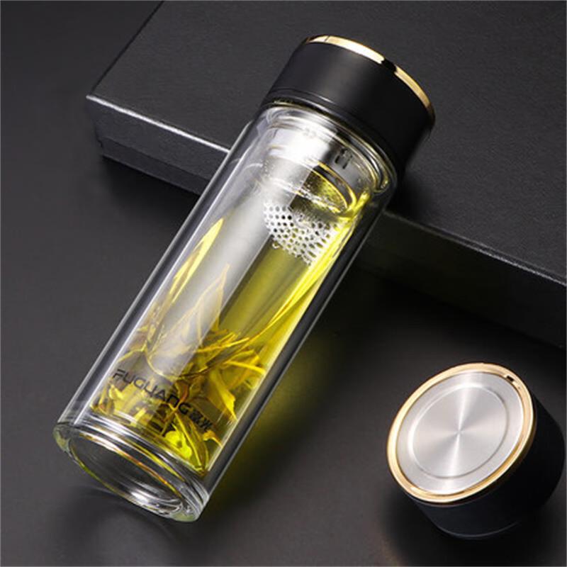 Fuguang Triumph Double-Layer Glass Tea Cup 300ML