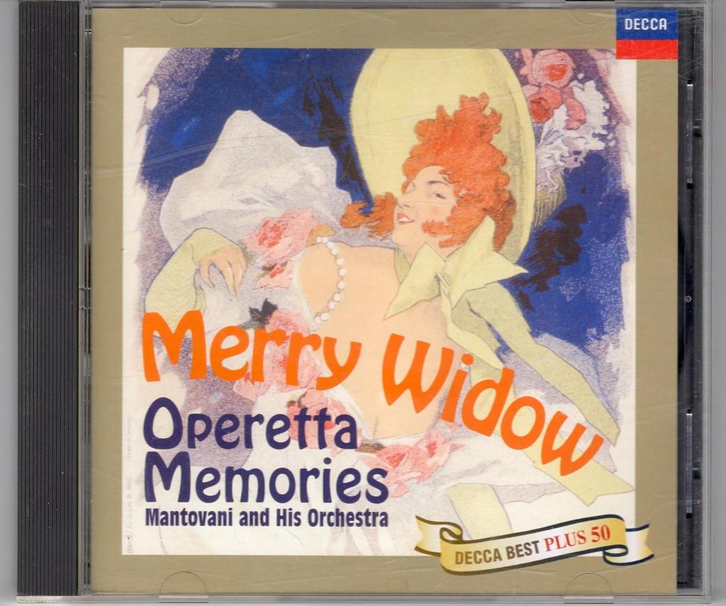 CD MANTOVANI ORCHESTRA, J. STRAUSS (II - Den glade enke-Operetteminner UCCD7148 Japan ObiLydspor og musikaler Brukt
