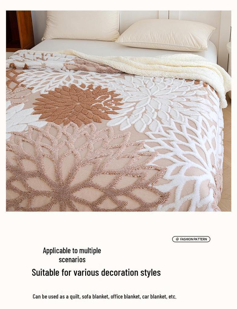 Kationische Jacquard Lammwolle Doppellagige Bürodecke