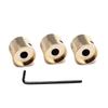 3 Pcs Electric Guitar Bass Effect Knob Volume Tone Control Knob Potentiometer Cap Metal Dome Knobs Replacement Parts