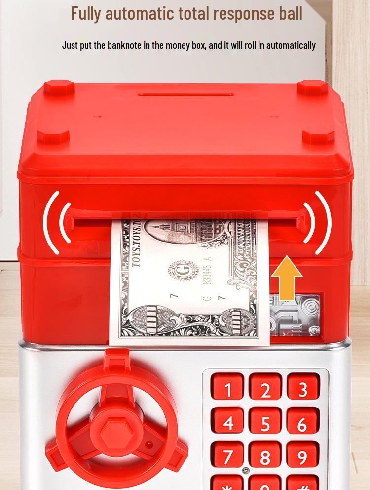 Children's Combination Lock Piggy Bank: Money Saving Bank for Boys and Girls, Save & Withdraw, Chinese New Year Lucky Money Storage