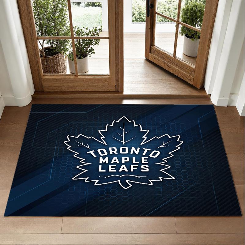Toronto Maple Leafs Design Kristalfluweel Tapijt Zacht Decoratief Mat voor Slaapkamer Entree