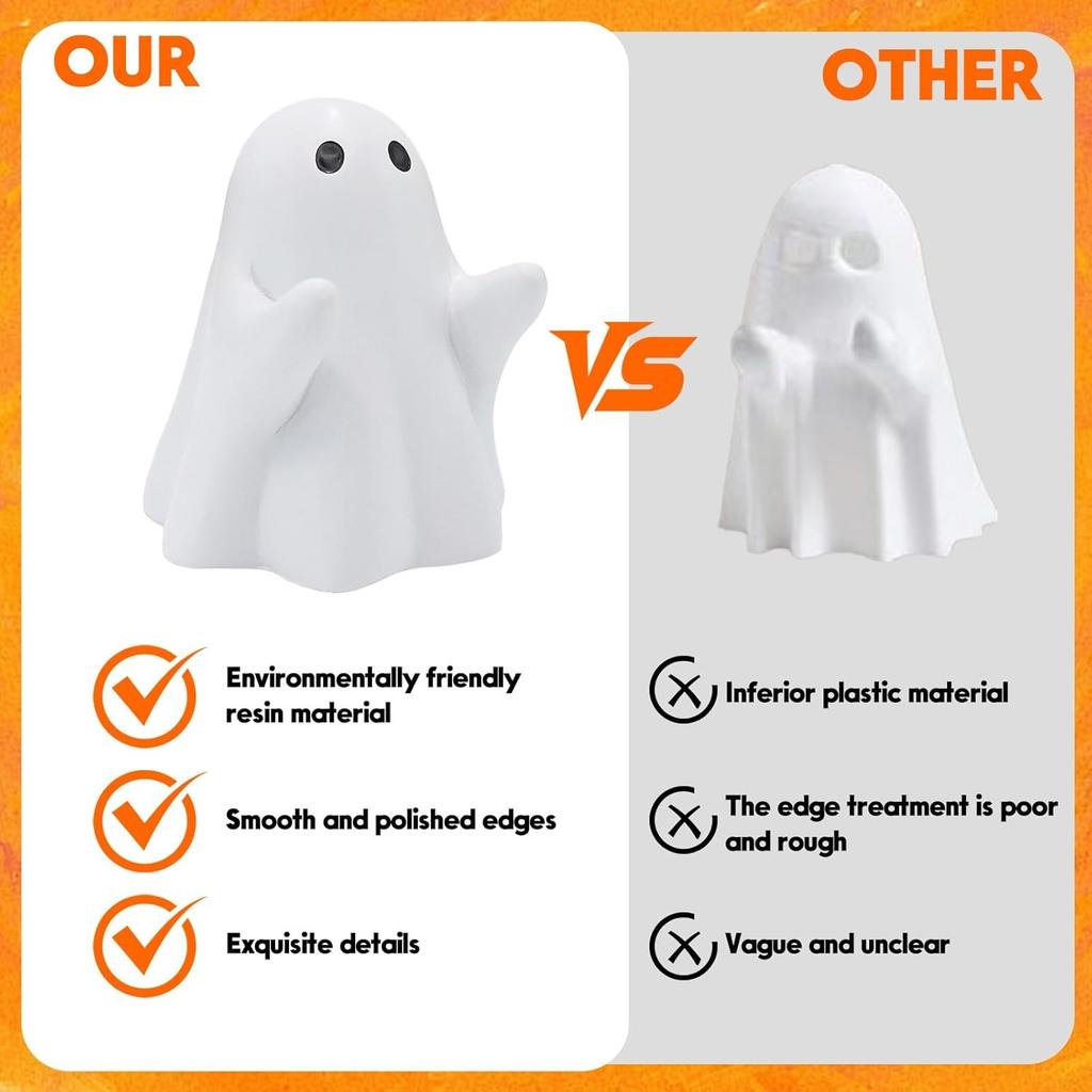 Halloween Geisterfigur - Gruselige Harz Stifthalter Statue, Niedliche Deko für Halloween Dekorationen Innen, Lustige Veranda und Innen Gruselige Heimdeko Geschenke