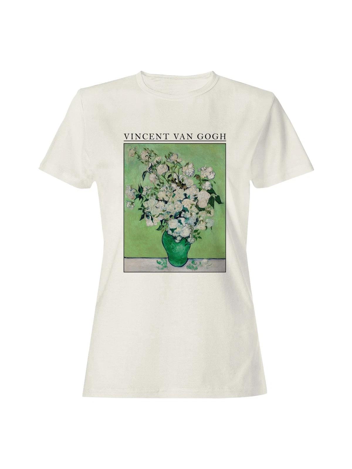 Vincent van Gogh White Roses Women s T-shirt L
