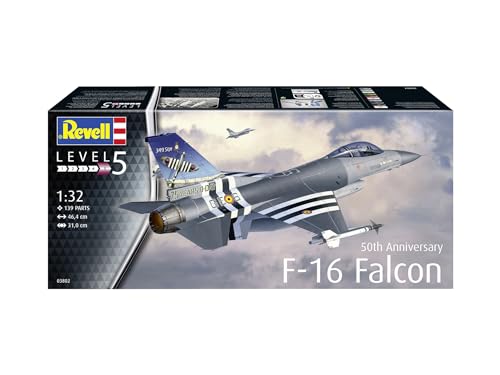 Revell 1/32 scale American F-16 Fighting Falcon 50th Anniversary Plastic Model Kit 03802