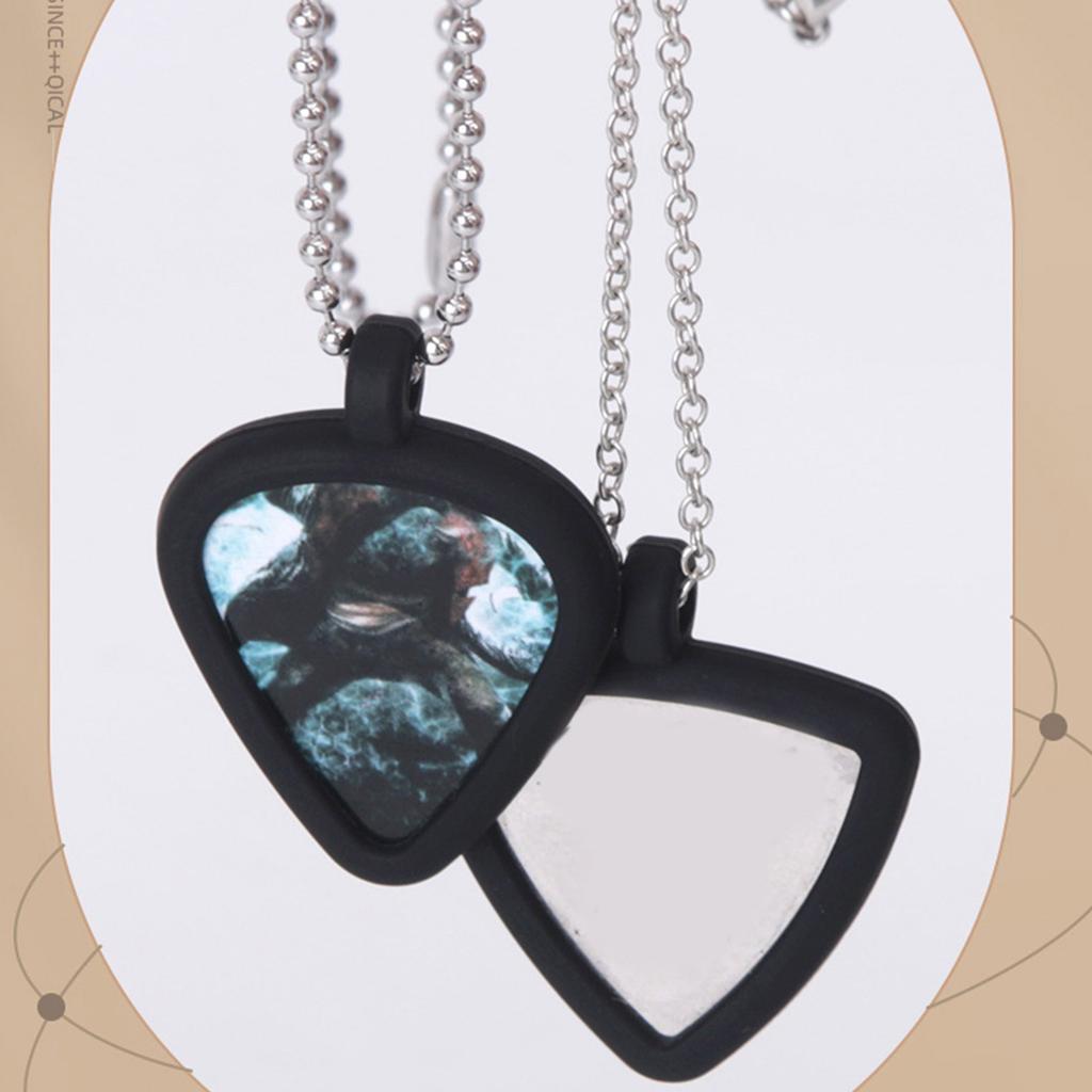 Adjustable Silicone Necklace Guitar Accessory Necklace for Guitar Pick Organization Electric Bass Musician Present