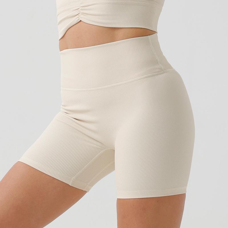 

Экологичные шорты для йоги в рубчик с высокой посадкой Jiuyi - Женские спортивные фитнес-брюки XX-Large