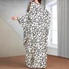 Middle Eastern Muslim Batwing Sleeve Robe: Women's Arabic Print Dress
