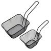 French Fry Serving Basket Mini Chips Deep Fry Baskets Stainless Steel Food Presentation Strainer Ergonomic Grip Fryer Accessory
