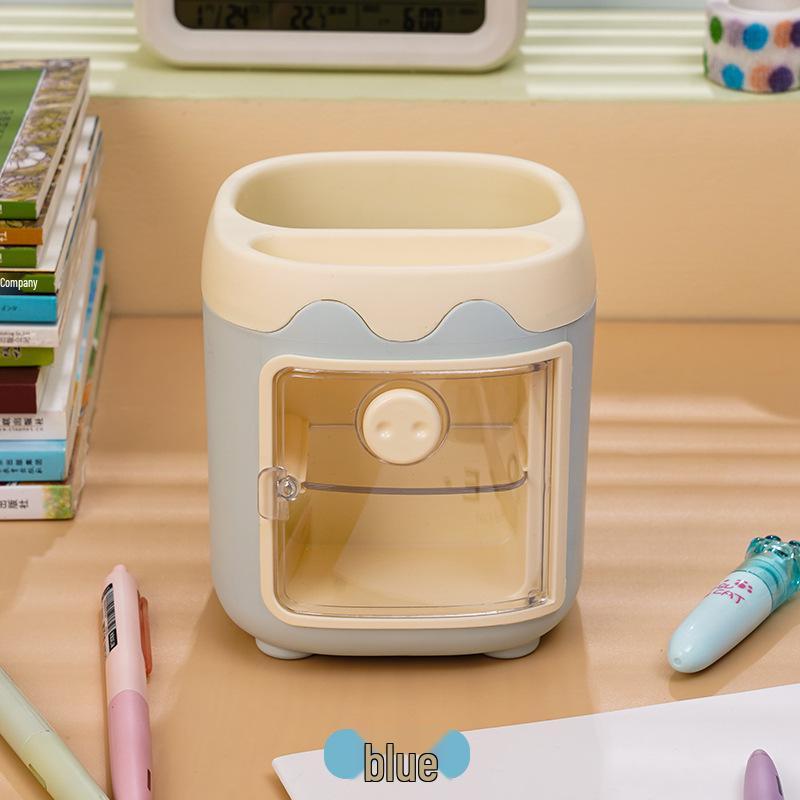 Multifunctional Cute Cartoon Pen Holder for Kids - Desktop Storage Box