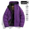 Winddichte, verdickte Winterjacke aus Graphen-Baumwolle für Herren
