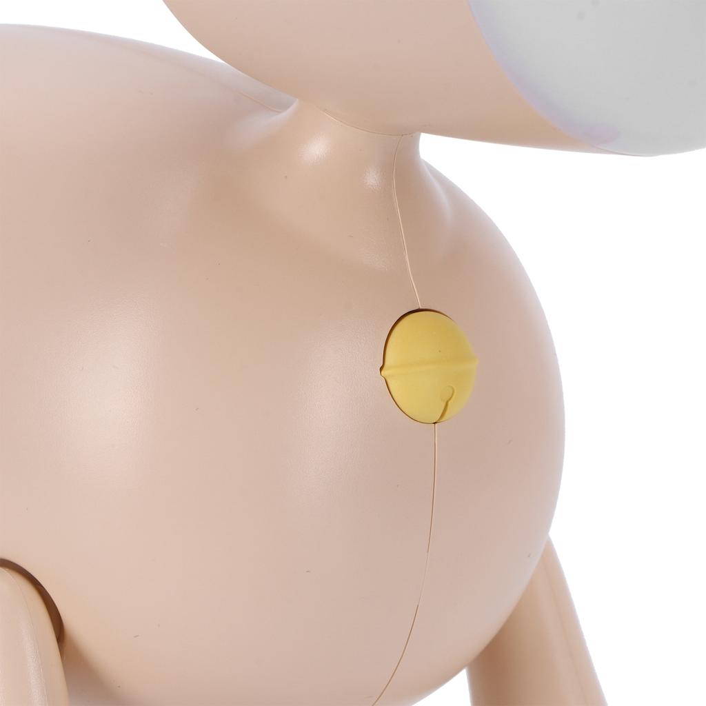 LED Night Light Cartoon Deer Shaped Table Lamp 1200mAh USB Charging Bedroom Decoration(White )