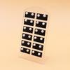 Classic 12-Pair Pearl Stud Earrings Set with Iron Needle
