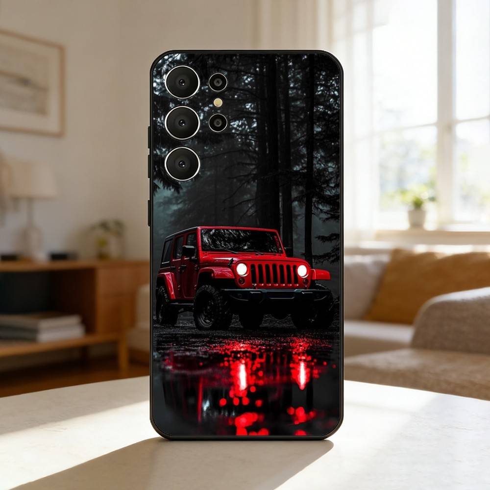 Off-Road Vehicle Phone Case For Samsung S26,S25,24,23,22,30,21,10,9,Ultra,Plus,Lite,Black Soft Case