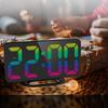 Colorful Children's Alarm Clock LED Large Font Display Electronic Clock Student Digital Alarm Clock