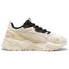 Puma Rs-X Stoff Rund Tå Snøring Sklisikker Lav Topp Livsstil Joggesko Unisex Joggesko Beige Svart 390776-30