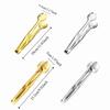 Multi-functional Food Grade BBQ Clip 304 Stainless Steel Non-slip Ice Cube Clamp Silver Gold Grill Tongs Kitchen Utensils