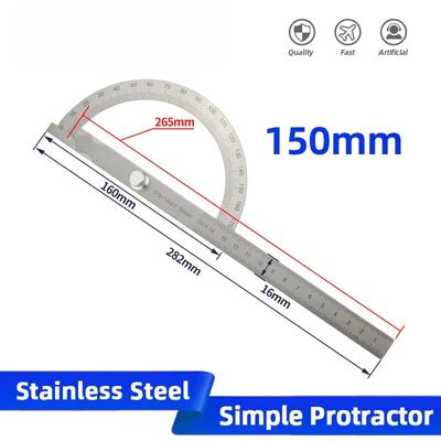Règle multi-angles, rapporteur en acier inoxydable, instruments de mesure, détecteur d'angle en métal, outil de menuisier, mesureur d'angle, goniomètre
