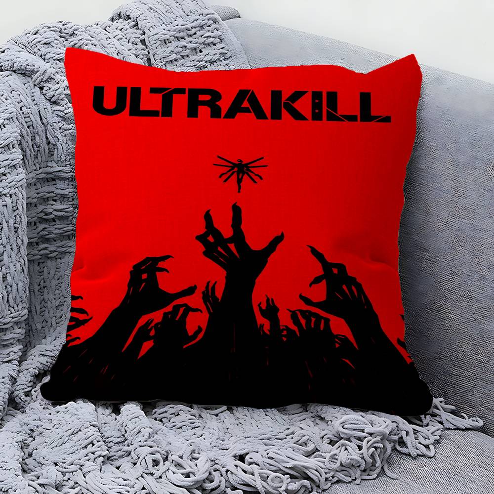 Poduszka do gry ULTRAKILL Poduszka Anime Poszewka na poduszkę na sofę/łóżko Poszewka na poduszkę x cm Moda