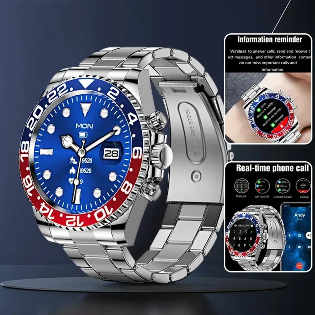 Green Water Ghost Smartklokke AW12 Bluetooth-samtale IP68 Vanntett Sportsklokke Aktivitetsarmbånd Menn Smartklokke For Android IOS