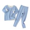 Children's Brushed Thermal Base Layer Set (S, M, L) – Seamless Class A Autumn Underwear and Trousers.