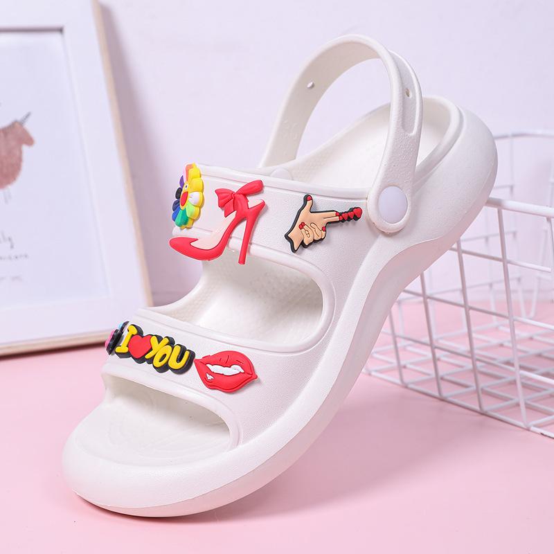 

Outdoor dual-purpose summer women s sandals soft-soled seaside beach fashion casual heightening platform shoes non-slip and breathable 40