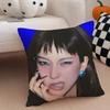 Elegant Korean Beautiful Singer KKarina Cushion Cover Throw Pillow Cover Hidden Button Durable Polyester Chair Cushion