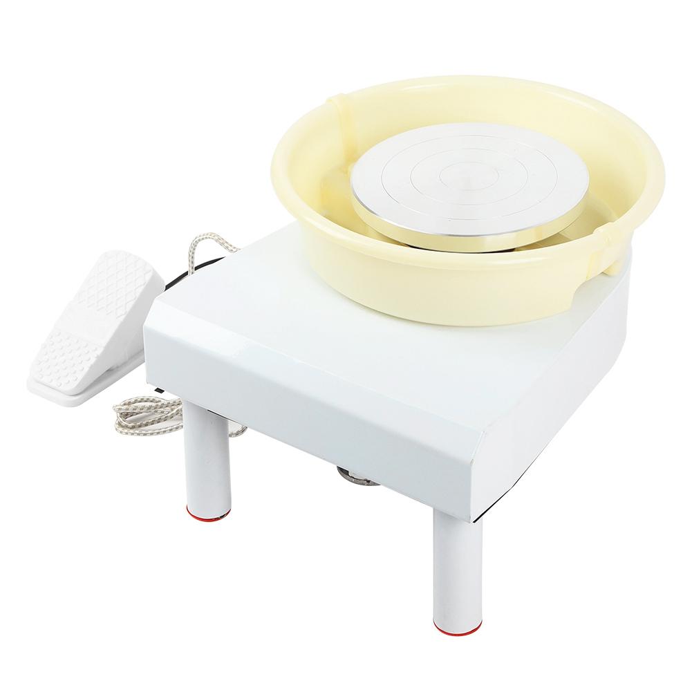 25cm 350W Electric Pottery Wheel Machine Foot Pedal Speed Control for DIY Ceramic Craft