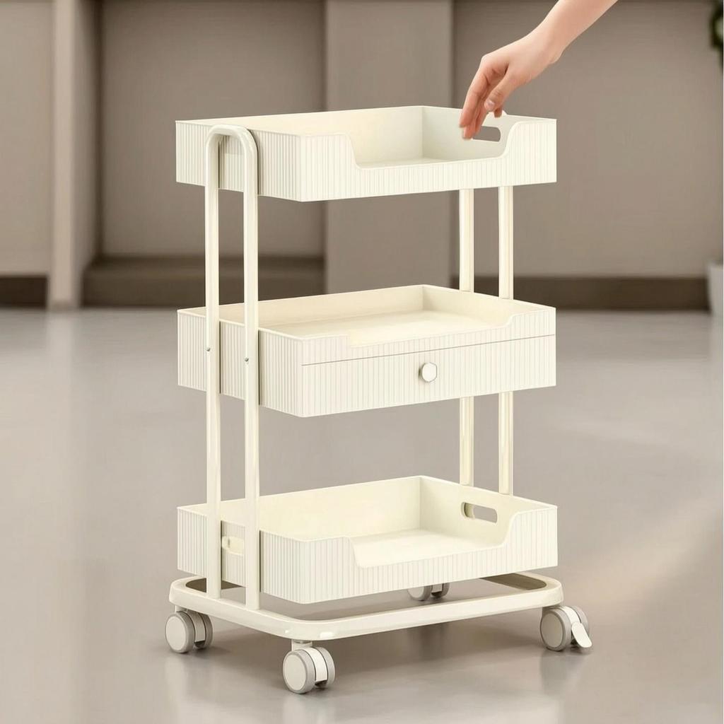 Beauty Salon Trolley Mobile with Wheels Large Storage for Spa