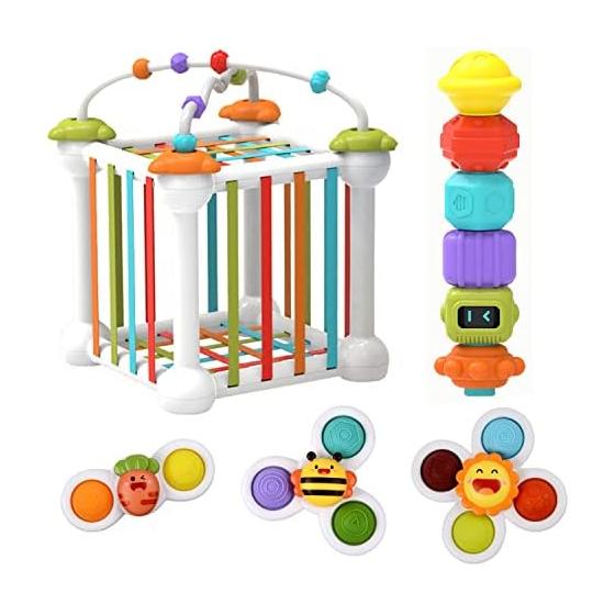 Montessori Shape Matching Toys Educational Toys Color/Shape/Number Recognition Educational Toys Shape Matching Early Development Skill Training Touch