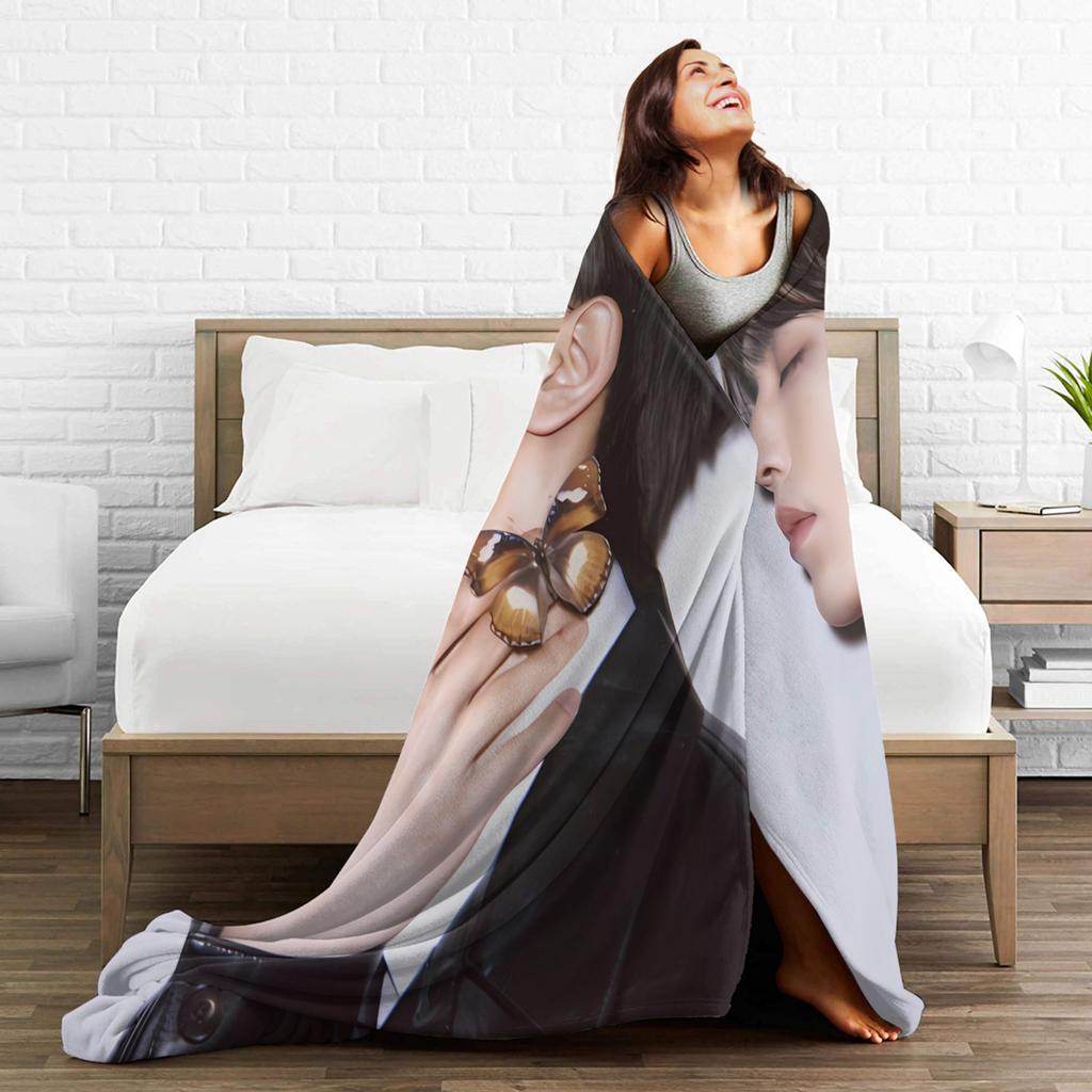 Warm Soft Blanket Camping Zhang Linghe Bedding Throws Flannel Bedspread For Couch Bed Pattern Sofa Bed Cover