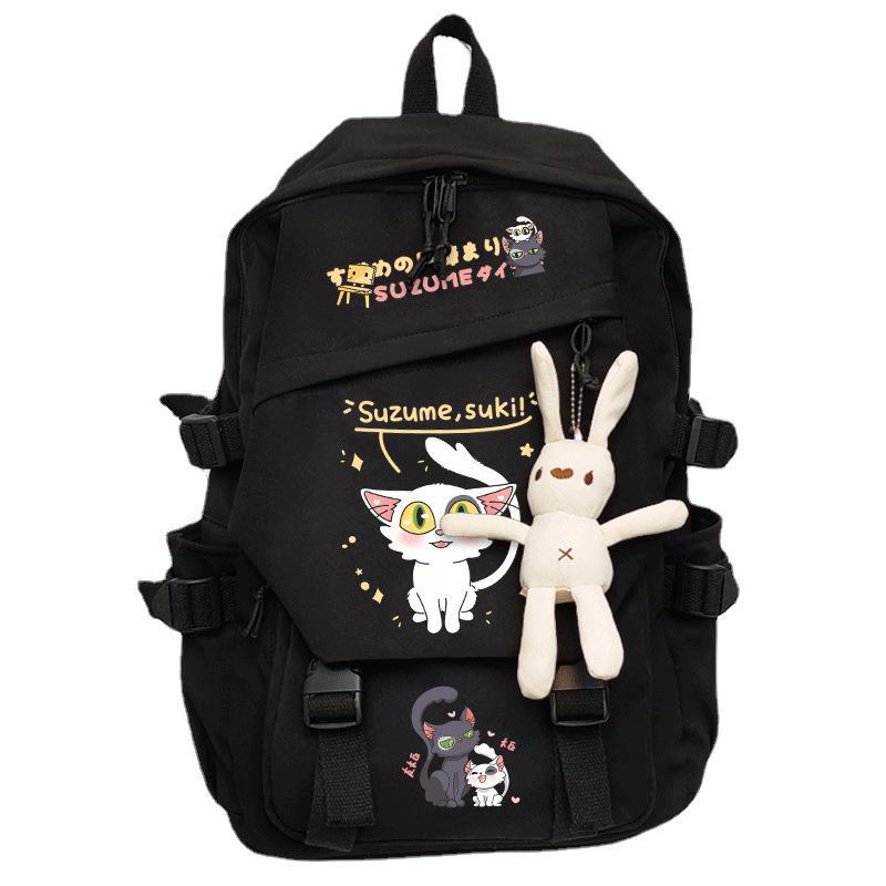 Animation, Bell Bud Trip, Surrounding Students Schoolbags, Cute Cartoon Backpacks, Large-Capacity Two-Dimensional Backpacks