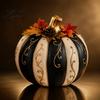 Halloween Pumpkin Decor Fall Decor, Autumn Harvest Resin Figurine, Vintage Rustic Holiday Decorations Table Centerpiece for Thanksgiving, Indoor Home