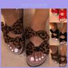 Stylish Women Ladies Slip On Peep Toe Bow Sliders Flatform Platform Sandals Shoes