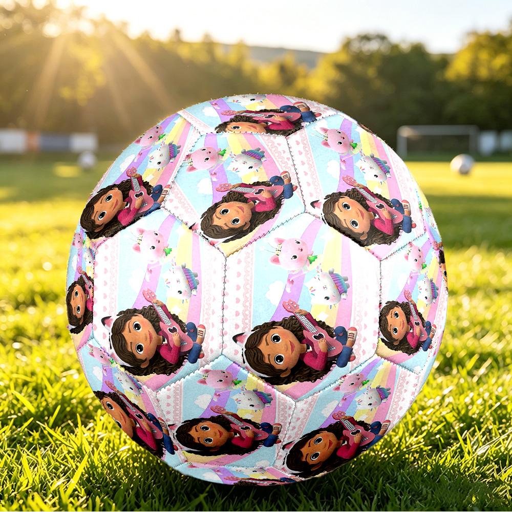 Size 5 Football Gabby’s Dollhouse Pattern, Wear‑Resistant Soccer Ball for Match Training Daily Sports Play