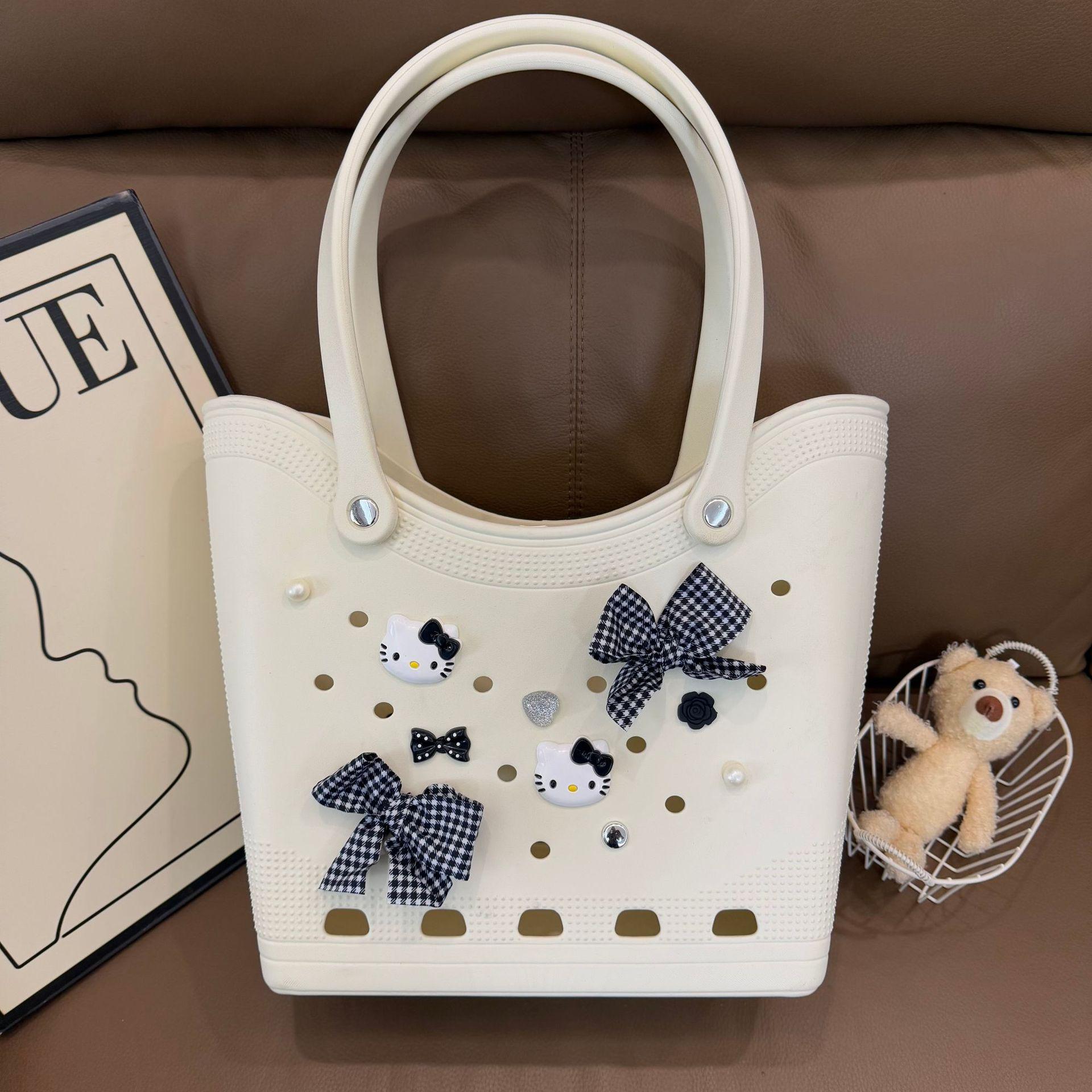 

Водонепроницаемая пляжная сумка EVA - большая вместительная сумка через плечо для путешествий и хранения вещей 38*14*32cm (Self-decoration accessories)